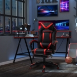 Vinsetto Ergonomic Office Chair High Back Gaming Racing Bucket Seat Headrest and Lumbar Cushion w/ Retractable Footrest