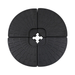 Outsunny Large 4 Piece Round Fillable Weighted Offset Market Patio Umbrella Base
