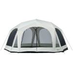 Outsunny 20-Person Camping Tent with Weatherproof Cover, Backpacking Family Tent with 8 Mesh Windows, 2 Doors & Portable Carry Bag for Fishing Hiking, Cream