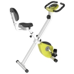 Soozier Foldable Upright Training Exercise Bike Indoor Stationary X Bike with 8 Levels of Magnetic Resistance for Aerobic Exercise, Yellow