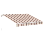 Outsunny 13' X 8' Manual Retractable Sun Shade Patio Awning - Red
