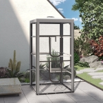 PawHut Large Outdoor Cat Enclosure Kitten House Indoor Cage Pet Kennel Playpen with 3 Platforms Door 4 Sandbags 39" x 39" x 79"