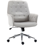 Vinsetto Modern Tufted Home Office Chair Executive Seat with Lumbar Support and Arms
