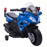 Aosom Kid's Ride-on Electric Cop Bike, Comes with Headlights and Two Training Wheels