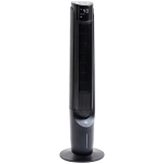 HOMCOM Ice Cooling Tower Fan, Standing Oscillating Fan with 3 Speeds, 4 Modes, 12 Hour Timer, LED Display and Remote Control for Bedroom, Office or Living Room, Black