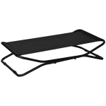 PawHut 44" Cooling Elevated Dog Bed, Foldable Raised Pet Cot, with Breathable Mesh, Indoor Outdoor Use, for Small & Medium Dog, Black