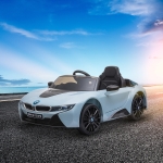 Aosom 6V Kids Electric Ride On Car BMW Coupe Battery Powered Toy Truck with Remote Control 2 Speeds Lights MP3 Power Indicator for 37-96 Months Old