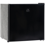 HOMCOM Countertop Mini Fridge, 1.1 Cu. Ft Compact Upright Refrigerator with Removable Shelves, Reversible Door for Home, Dorm, Apartment and Office, Black