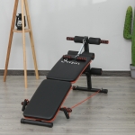 Soozier Foldable Sit Up Bench Core Workout for Home Gym Black