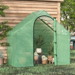 Outsunny 6 x 3.3 x 5.5ft Portable Garden Greenhouse Mini Flower Plant Growing Tent Outdoor Warm House Green PVC Tunnel Shed