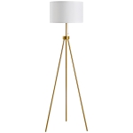 HOMCOM Modern Tall Floor Reading Light Fixture with Footswitch Pedal