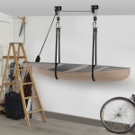 Soozier Kayak Canoe Hoist Lift for Garage or Storage in Shop 110 lb. Capacity