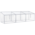 Outsunny 71" Aluminum Vented Cold Frame Mini Greenhouse Kit
