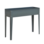 Outsunny 40" x 12" x 32" Metal Raised Garden Bed Planter Box - Dark Grey