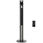 HOMCOM 47" Tower Fan Cooling with Air Filter, Oscillating, 3 Speeds, 12H Timer, and Remote Control, for Bedroom, Grey