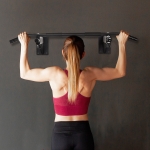 Soozier Mounted Pull Up Bar Full Body Train Sandbag Hanger For Boxing & Trainings Black