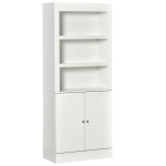 HOMCOM 72" Kitchen Buffet with Hutch, Kitchen Pantry Cupboard with 2 Door Cabinet, and 2 Adjustable Shelves, White