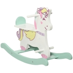 Qaba Rocking Horse Toddler Rocker Ride On Unicorn for 1-3 Years Old Baby Toy Girl and Boy Gift