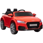 Aosom 6V Audi TT RS Kids Licensed Ride On Car Toy Battery Powered High/Low Speed with Headlight Music and Remote Control - Red