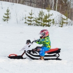 Soozier Snow Mobile Scooter Outdoor Winter Sled Motor Snow Racer Rush Sledge Exciting Children