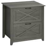 Vinsetto Vertical File Cabinet with Hanging Bars for A4 Size for Home Office, 29.9"x 19.7"x 30.3", Grey