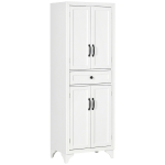 HOMCOM Freestanding Storage Cabinet, Kitchen Pantry Cabinet with 2 Shelves, 4 Doors, Kitchen Storage Cabinets for Dining Room