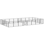 PawHut 24 Panel Dog Playpen for Small and Medium Dogs with Lockable Door, 15.7' x 15.7' x 2.6'