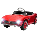 Aosom Licensed BMW 12V Kid Electric Ride On Car with Easy Transport, Red