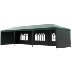 Outsunny 10' x 29' Canopy Tent, Party Tent with Sidewalls and Large Transparent Windows for Garden, Backyard, Outdoor, Green