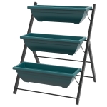 Outsunny 3-Tier Vertical Raised Garden Planter with 3 Boxes, Outdoor Plant Stand Grow Container for Vegetable Flowers