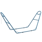 Outsunny Hammock Stand, Portable Adjustable Steel Frame Hammock Stand, Weather Resistant, 10.3', 550 lbs. Capacity, Blue
