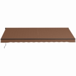 Outsunny 16' x 10' Retractable Awning, 280gsm UV Resistant Sunshade Shelter for Deck, Balcony, Yard, Brown