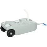 Outsunny 10.6 Gallon Portable RV Water Tank, Black or Grey Water Storage Tank, with Filling Ports, Handles and Wheels