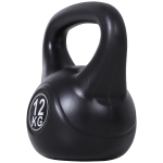 Soozier 26lb Fitness Kettlebell, Plastic Exercise Weight, Weightlifting Tools with Sand, Handle, Noise Reduction for Home, Gym