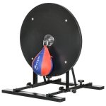 Soozier Adjustable Speed Bag Platform, Wall Mounted Speed Bag Boxing, 360° Swivel Training Equipment for Home, Gym
