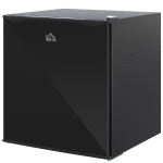 HOMCOM 1.1 Cu. Ft. Mini Freezer, Compact Upright Freezer with Reversible Door, Removable Shelf, Adjustable Temperature, Black