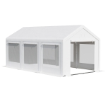 Outsunny 20' x 10' Party Tent Canopy, Gazebo Tent with 6 Removable Side Walls and Windows for Outdoor Event, White