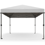 Outsunny 10x10FT Pop Up Canopy with 1-Button Push, Wheeled Bag, Stakes, Ropes, Sandbags, Height Adjustable Instant Sun Shelter