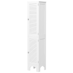 HOMCOM 67" Tall Narrow Bathroom Storage Cabinet - Farmhouse Style With Barn Door-506410