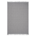 Naar 6x9 Geometric Indoor Outdoor Stain-Resistant Area Rug with Medium Pile Height, Kid and Pet-Friendly Carpet, 93" L x 79" W x 0.3" H, White