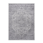 Naar 8x10 Stain-Resistant Area Rug with Non-Shedding Design, Stylish Carpet for Living Room, Bedroom, Home Office, 120" L x 93" W x 0.35" H, Silver