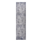 Naar 2x8 Abstract Stain-Resistant Area Rug with Non-Shedding Design, Carpet for Living Room, Bedroom, Home Office, 96" L x 26" W x 0.35" H, Silver