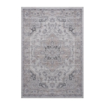 Naar 5x7 Stain-Resistant Area Rug with Cotton Backing, Medium Pile Height, Kid and Pet-Friendly Carpet, 90" L x 63" W x 0.35" H, Ivory