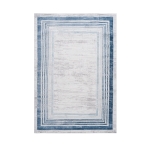Naar 2x3 Stain-Resistant Area Rug with Cotton Backing, Medium Pile Height, Kid and Pet-Friendly Carpet, 36" L x 24" W x 0.35" H, Blue
