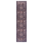 2x10 Low-Pile Non-Slip Non-Shedding Washable Area Rug, Kid and Pet Friendly, Foldable for Living Room, Bedroom, Kitchen, Burgundy
