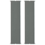 Outsunny 2 Pcs Pergola Replacement Canopy, UV Protection Pergola Shade Cover, Easy to Install, for 10 x 10ft Pergola, Dark Gray