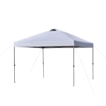 Outsunny 10' x 10' Pop Up Canopy Tent with Airy Top Vents and Wheeled Carry Bag for Outdoor, Garden, Patio, White