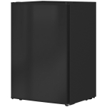 HOMCOM 2.5 Cu.Ft Mini Fridge, Single Door Compact Refrigerator with Freezer, Adjustable Thermostat, Reversible Door, Black