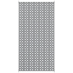 Outsunny Reversible Outdoor Rug Carpet RV Camping Rugs with Carry Bag, 9' x 18', Black & White Clover
