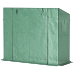 Outsunny Walk-in Portable Greenhouse Small Greenhouse for Outdoors with UV-resistant PE Cover, 6.6' x 2.5' x 5.6' Green